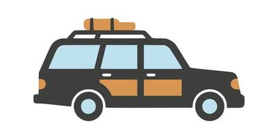 flat-icon-of-a-station-wagon-this-graphic-represents-travel-and-tourism-perfect-for-website-and-app-design-logos-and-user-interfaces-vector